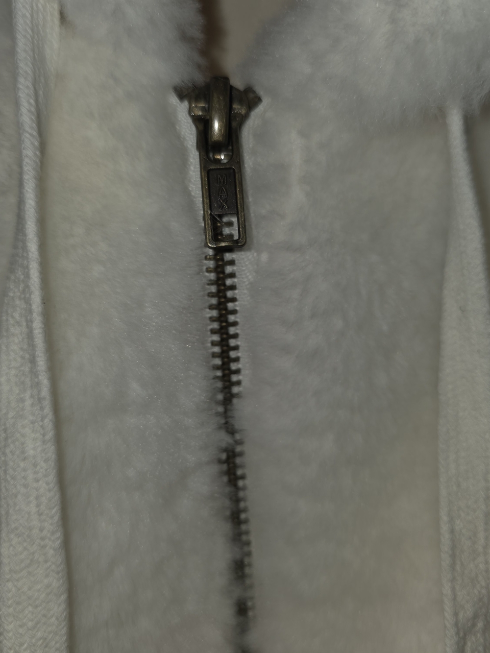 Plush Hooded Zip Jacket - Cream - Picture 4 of 15
